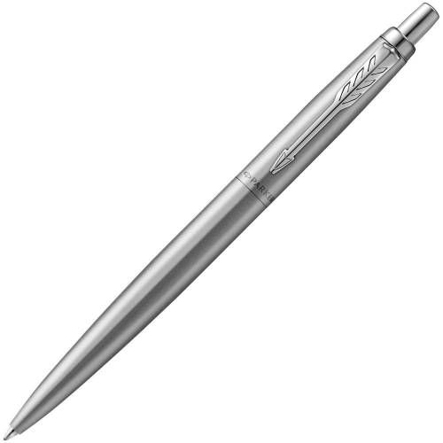 Ручка шариковая Parker Jotter XL Monochrome Grey, серебристая фото 2