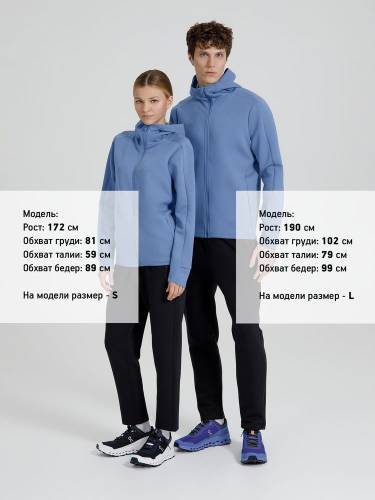 Куртка с капюшоном унисекс Begi, синяя фото 17