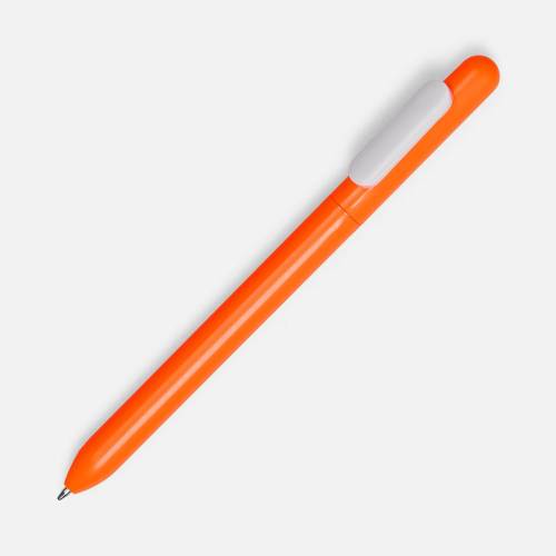 Ручка шариковая Swiper, оранжевая с белым фото 2