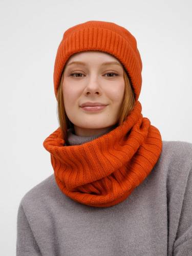 Шапка ComFleece, темно-оранжевая (кирпичная) фото 7