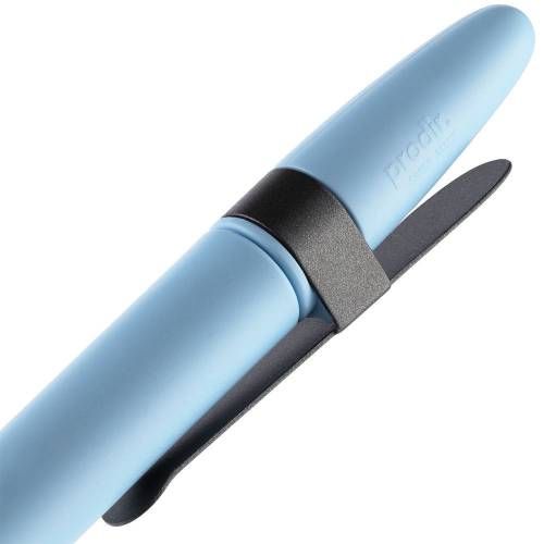 Ручка шариковая Prodir DS5 TSM Metal Clip, голубая с серым фото 6