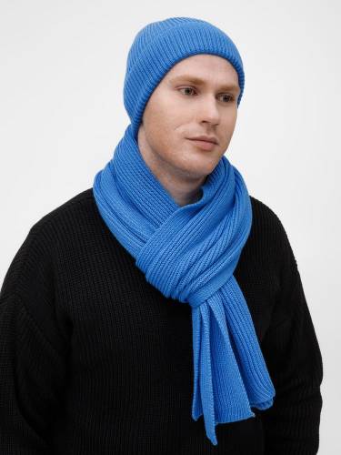 Шарф Nobilis Mono, синий (аква) фото 8 Шарф Nobilis Mono, синий (аква) фото 8