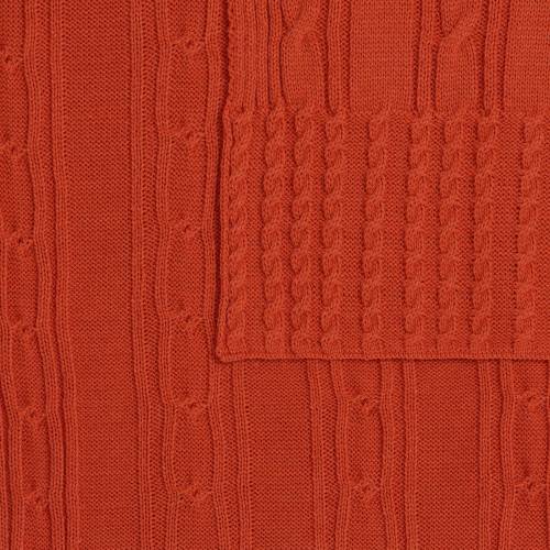 Плед Remitti, оранжевый (морковь) фото 4