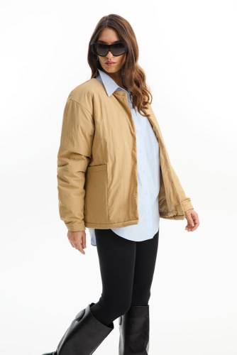 Куртка унисекс Veter, бежевая фото 23