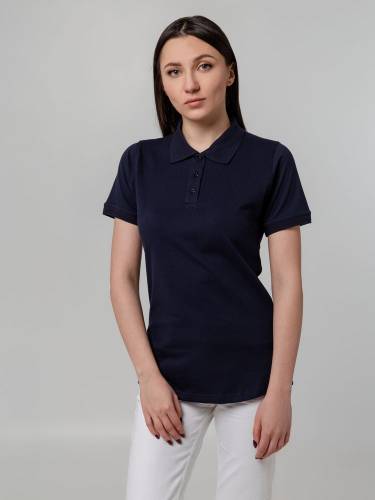 Рубашка поло женская Virma Stretch Lady, темно-синяя фото 6