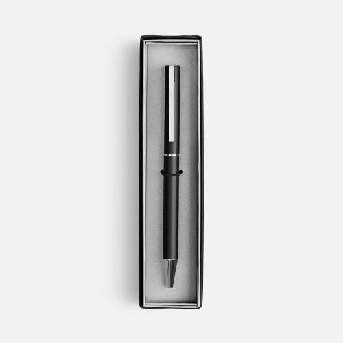 Ручка шариковая Blade Soft Touch в футляре, черная фото 3
