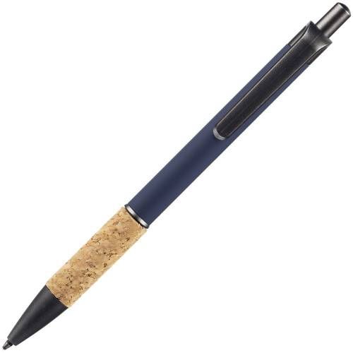 Ручка шариковая Cork, синяя фото 4