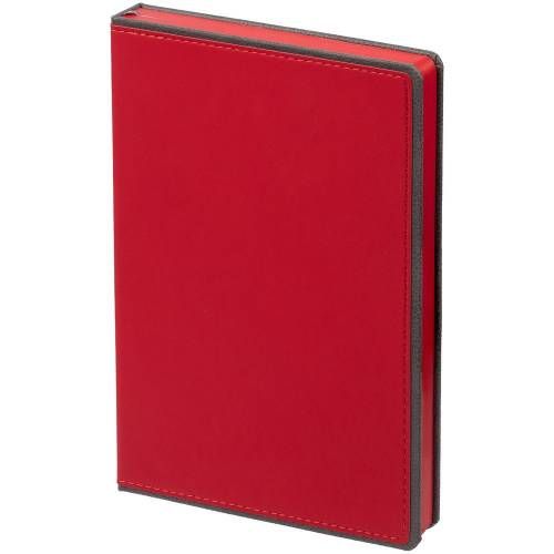 Ежедневник Frame, недатированный, красный с серым фото 2