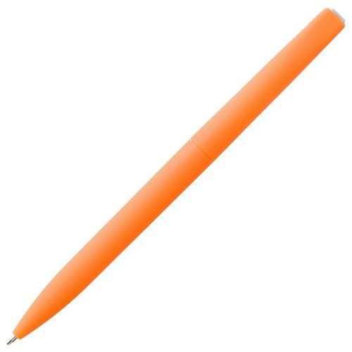 Ручка шариковая Pin Soft Touch, оранжевая фото 5
