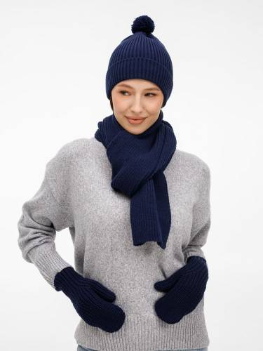 Шарф Catch Match, темно-синий фото 10