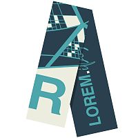 Шарф на заказ Tricksy Classic Fint, M, акрил