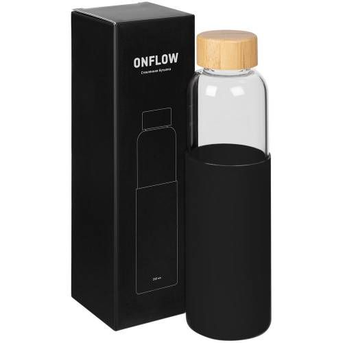 Бутылка для воды Onflow, черная фото 8