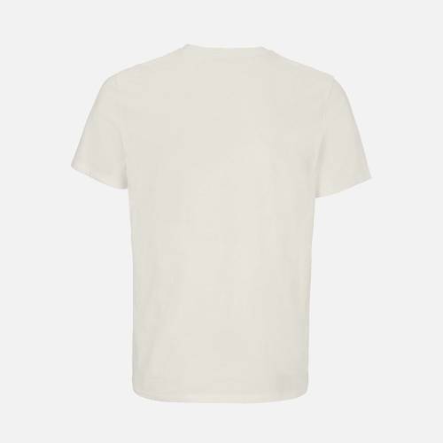 Футболка унисекс Lyam, молочно-белая фото 3