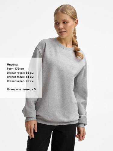 Свитшот унисекс Columbia, серый меланж фото 7 Свитшот унисекс Columbia, серый меланж фото 7