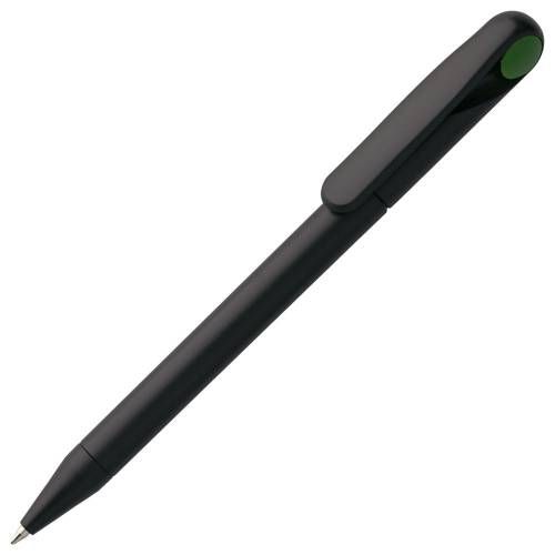 Ручка шариковая Prodir DS1 TMM Dot, черная с зеленым фото 2