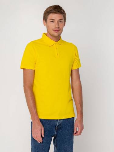Рубашка поло мужская Virma Light, желтая фото 7