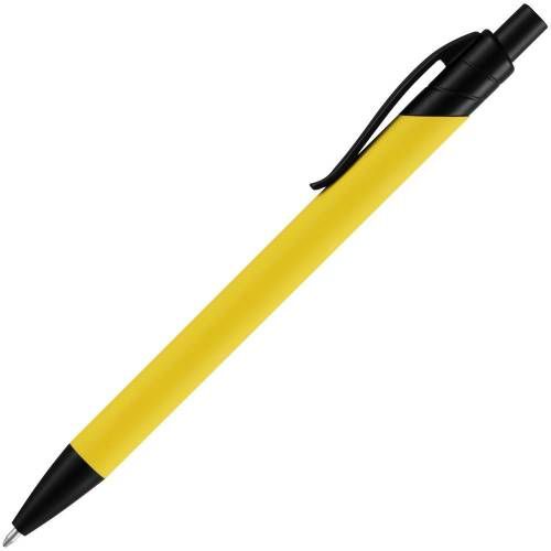 Ручка шариковая Undertone Black Soft Touch, желтая фото 3