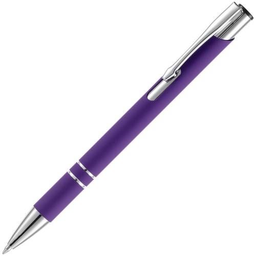 Ручка шариковая Keskus Soft Touch, фиолетовая фото 2