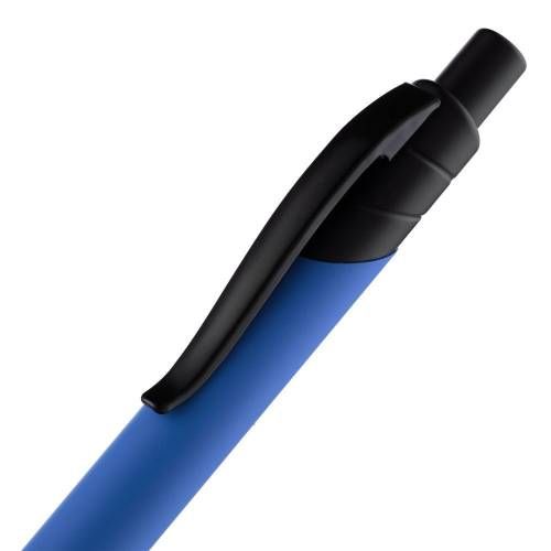 Ручка шариковая Undertone Black Soft Touch, ярко-синяя фото 6