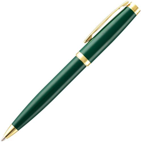 Ручка шариковая Letra Gold, глянцевая, темно-зеленая фото 3