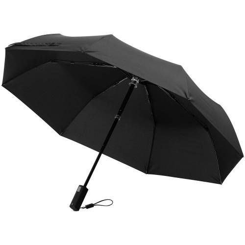 Зонт складной City Guardian, электрический, черный фото 2