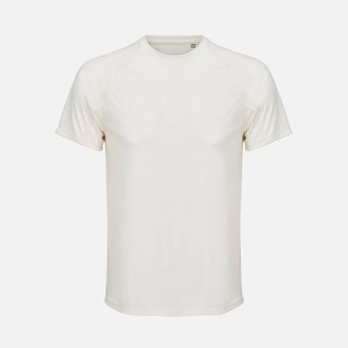 Футболка спортивная унисекс Vortex, молочно-белая фото 2 Футболка спортивная унисекс Vortex, молочно-белая фото 2