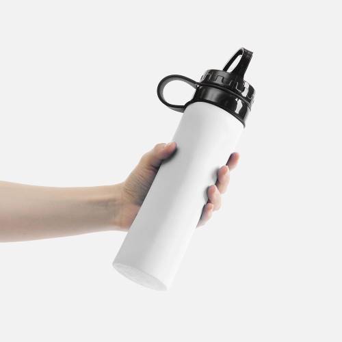 Складная бутылка для воды Langfossen, белая фото 7 Складная бутылка для воды Langfossen, белая фото 7