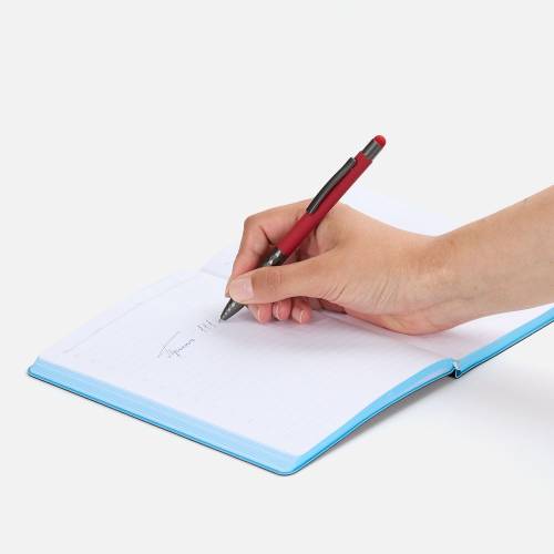 Ручка шариковая Digit Soft Touch со стилусом, красная фото 5 Ручка шариковая Digit Soft Touch со стилусом, красная фото 5