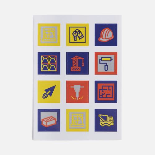 Стикерпак бумажный Industry, строительство фото 2