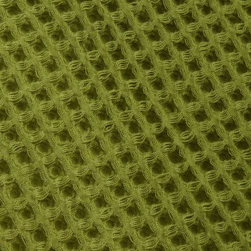 Плед вафельный Elenglect, зеленый фото 4