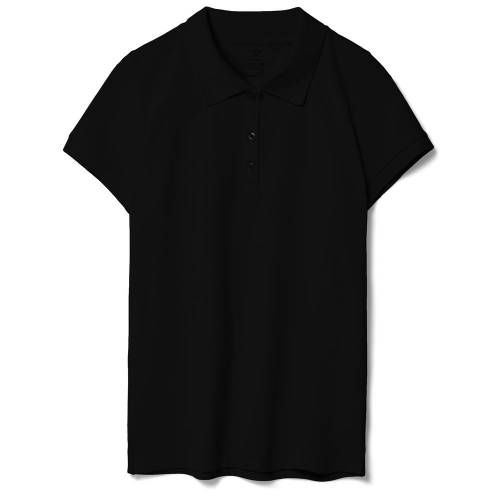 Рубашка поло женская Virma Lady, черная фото 2