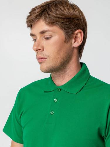 Рубашка поло мужская Spring 210, ярко-зеленая фото 8