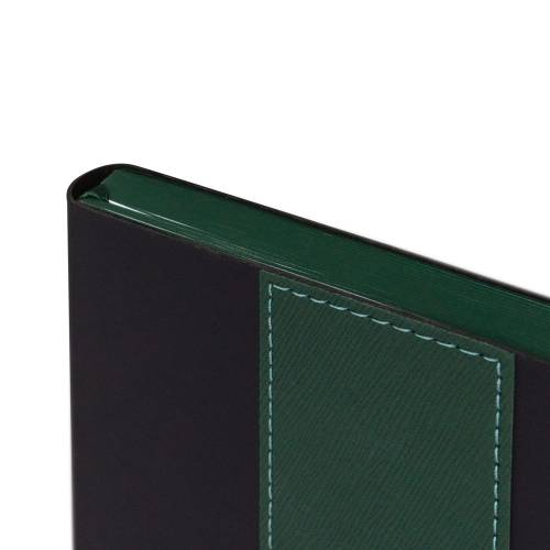 Ежедневник Bookmark, недатированный, черный с зеленым фото 7