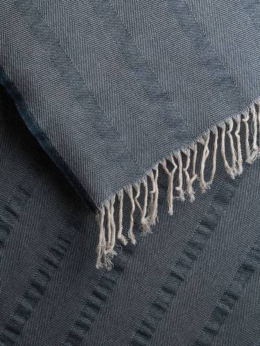 Плед «Сенеж», серо-синий фото 9 Плед «Сенеж», серо-синий фото 9