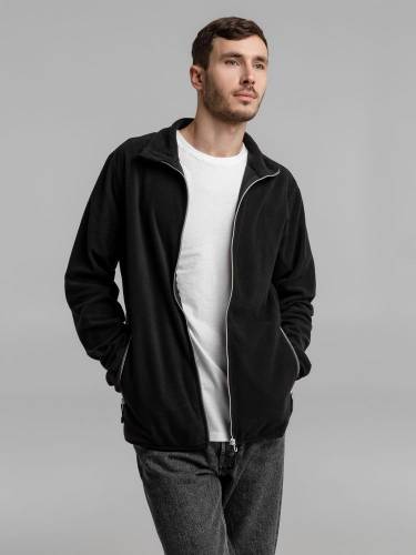 Куртка флисовая мужская Twohand, черная фото 5
