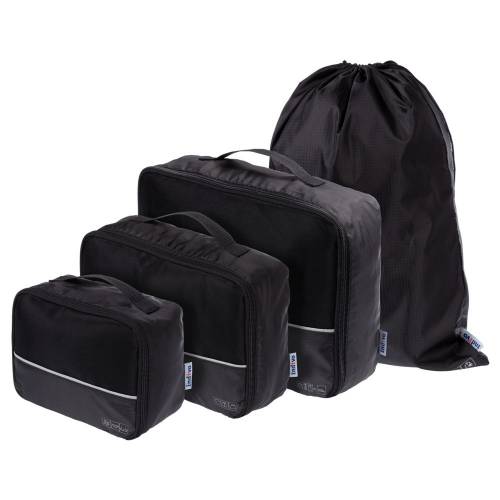 Дорожный набор сумок noJumble 4 в 1, черный фото 2