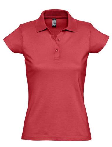 Рубашка поло женская Prescott Women 170, красная фото 2