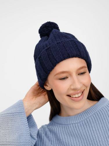 Шапка Frissonelle, темно-синяя фото 5 Шапка Frissonelle, темно-синяя фото 5