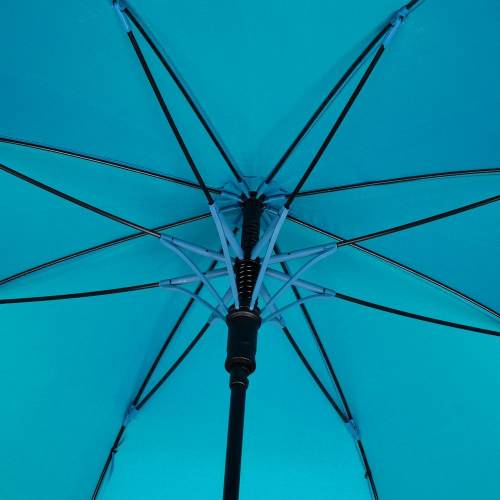 Зонт-трость Undercolor с цветными спицами, бирюзовый фото 4
