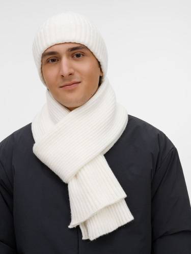 Шарф Laconi, молочно-белый фото 9
