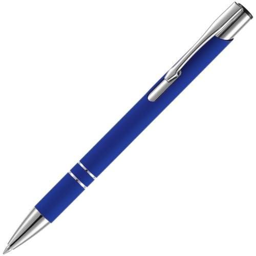 Ручка шариковая Keskus Soft Touch, ярко-синяя фото 2