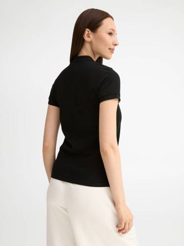 Рубашка поло женская People 210, черная фото 7