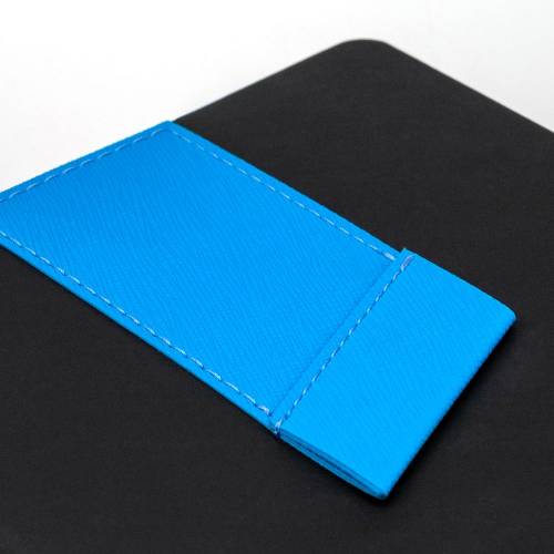 Ежедневник Bookmark, недатированный, черный с голубым фото 4
