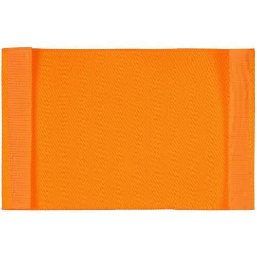 Лейбл тканевый Epsilon, XL, оранжевый неон фото 3