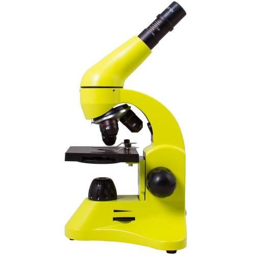 Монокулярный микроскоп Rainbow 50L с набором для опытов, зеленое яблоко фото 3