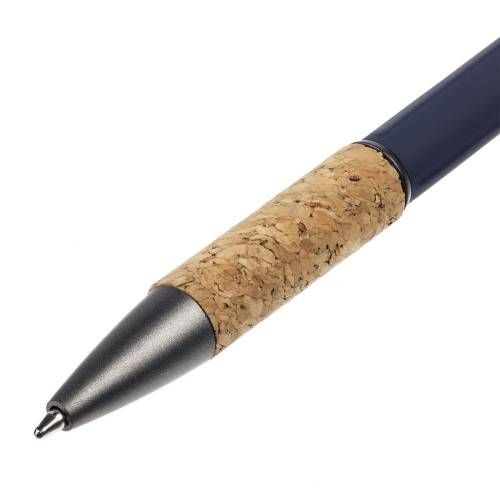 Ручка шариковая Cork, синяя фото 5