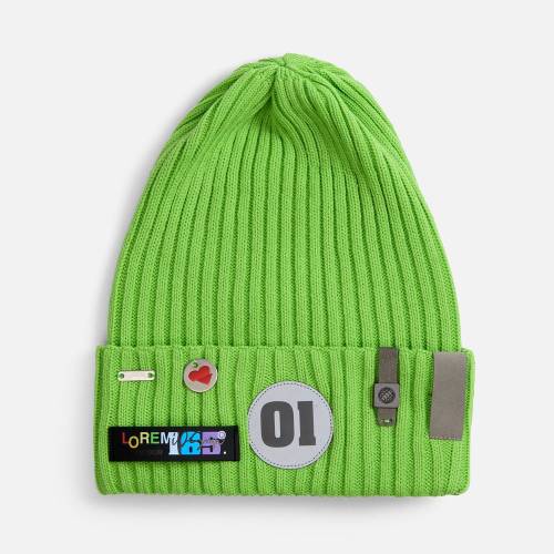 Шапка Yong, светло-зеленая (салатовая) фото 7