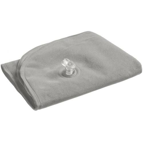 Надувная подушка под шею в чехле Sleep, серая фото 3