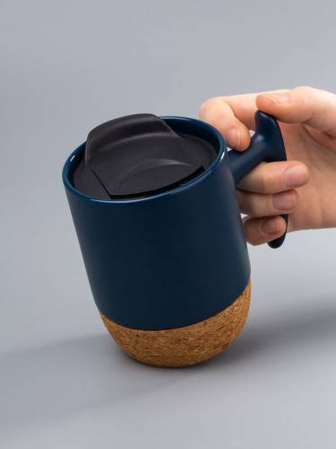 Кружка Corky Grip, синяя фото 7