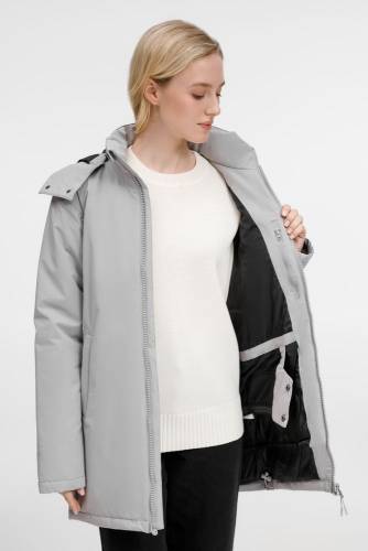 Куртка-парка унисекс Sfera, светло-серая фото 2
